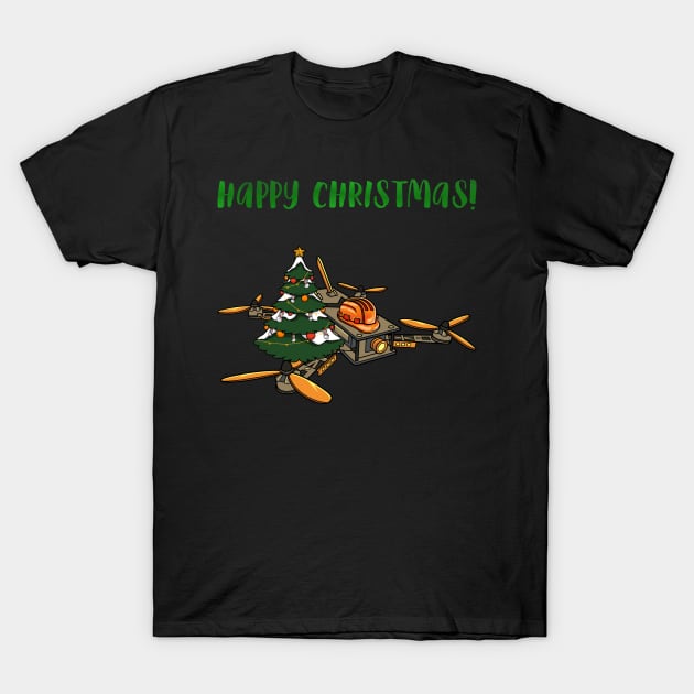 Drone #4 Christmas Edition T-Shirt by Merch By Engineer